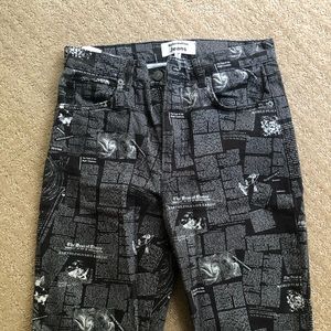Reformation newsprint pants - sz 27